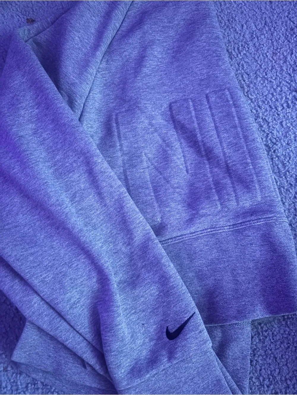 Nike Gray Dri-FIT Pullover with Subtle Swoosh Tag